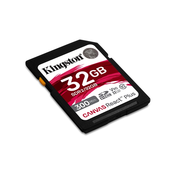 Kingston 32GB SD Canvas React Plus (SDHC Class 10  UHS-II U3) (SDR2/32GB) memóriakártya