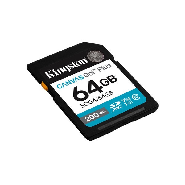 Kingston 64GB SD (SDXC V30 UHS-I U3) SDG4/64GB memóriakártya
