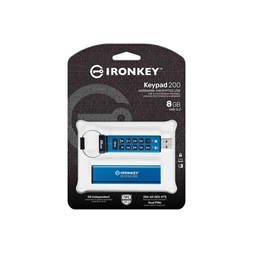 Kingston 8GB USB3.2 Gen1 A Ironkey Keypad 200 (IKKP200/8GB) Flash Drive