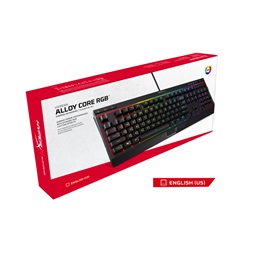 Kingston HyperX Alloy Core US RGB világító gamer billentyűzet