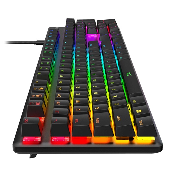 Kingston HyperX Alloy Origins (HyperX red) US világító mechanikus gamer billentyűzet