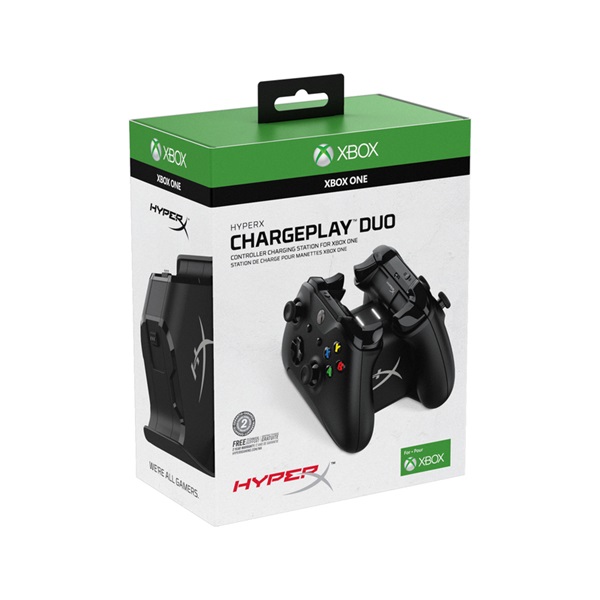 Kingston HX-CPDUX-C HyperX ChargePlay Duo Xbox One kontroller fekete töltőállomás