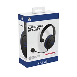 Kingston HyperX Cloud Chat (PS4 Licensed) 3,5 Jack fekete gamer headset
