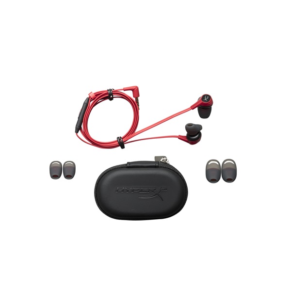 Kingston HyperX Cloud Earbuds 3,5 Jack piros gamer fülhallgató