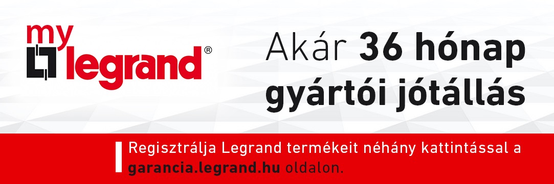 Kiterjesztett gyártói jótállási lehetőség a Legrandtól