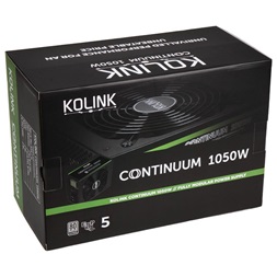 Kolink Continuum 1050W 80+ Platinum ventillátorral moduláris tápegység