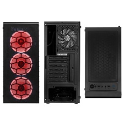 Kolink Observatory Lite Mesh RGB ATX edzett üveg fekete ház