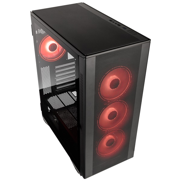 Kolink Stronghold Prism RGB ATX edzett üveg fekete ház