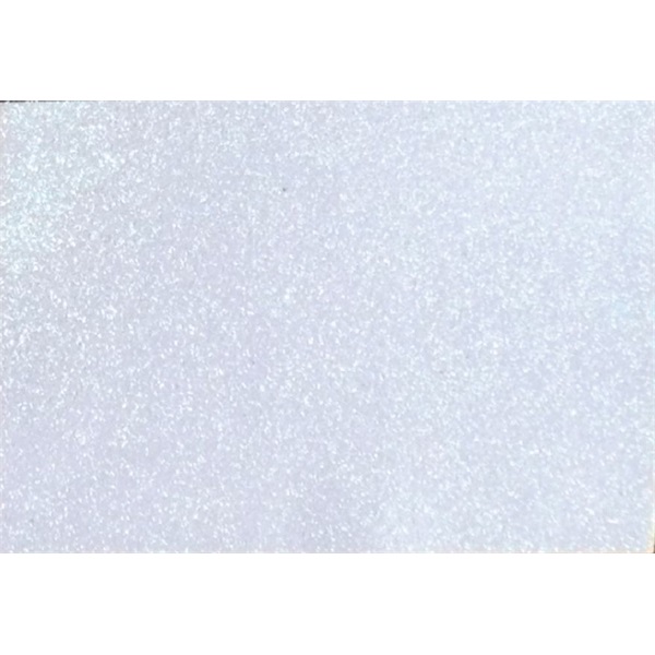 Kreatív 20x30cm öntapadós 2mm glitteres fehér dekorgumilap