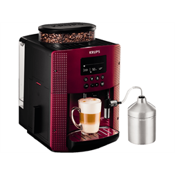 Krups EA816570 Essential tejtartóval piros automata espresszo kávéfőző