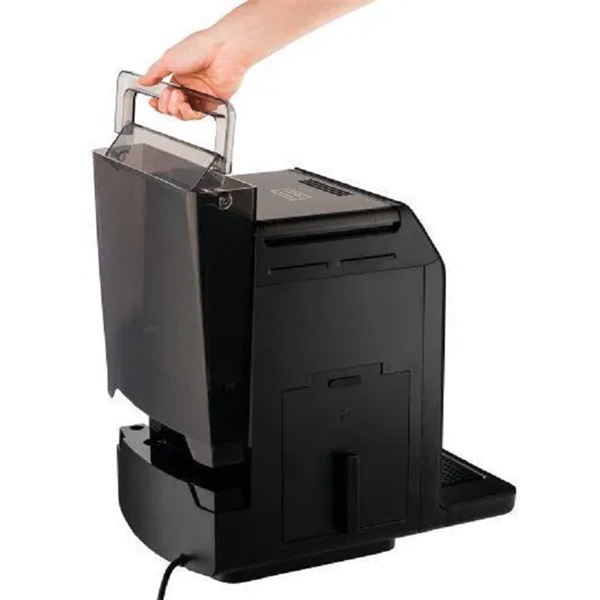 Krups EA890810 Evidence Black tejtartóval fekete automata kávéfőző