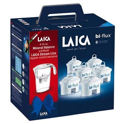 LAICA 6 db-os mineral balance szűrőbetét Laica StreamLine digitális vízszűrő kancsóval ajándékszett