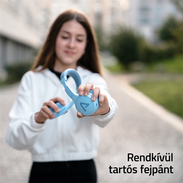 LAMAX BaseKid1 Bluetooth kék gyerek fejhallgató