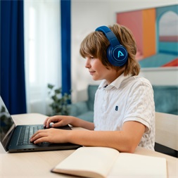 LAMAX GlowKid1 Bluetooth kék gyerek fejhallgató