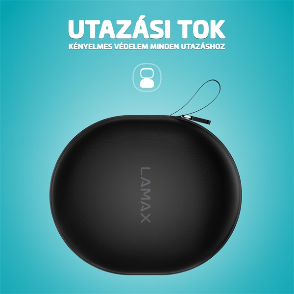 LAMAX HighComfort2 ANC aktív zajszűrős Bluetooth fehér fejhallgató