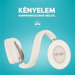LAMAX HighComfort2 ANC aktív zajszűrős Bluetooth fehér fejhallgató