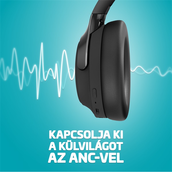 LAMAX MuseComfort1 ANC aktív zajszűrős Bluetooth fejhallgató