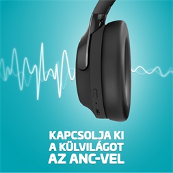 LAMAX MuseComfort1 ANC aktív zajszűrős Bluetooth fejhallgató