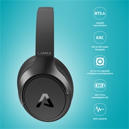 LAMAX MuseComfort1 ANC aktív zajszűrős Bluetooth fejhallgató