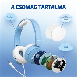 LAMAX SoundKid1 vezetékes kék gyerek fejhallgató