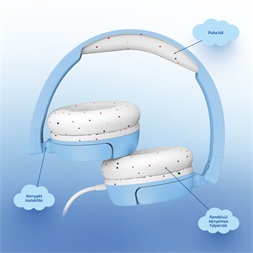 LAMAX SoundKid1 vezetékes kék gyerek fejhallgató