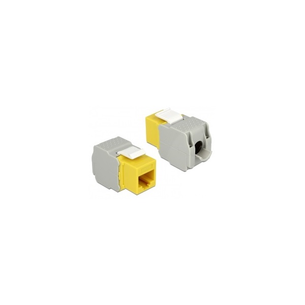 LAN Delock 86345 Keystone modul RJ45 anya > LSA Cat6 UTP - Sárga
