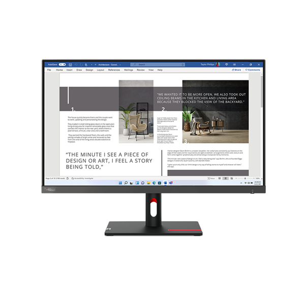 Lenovo 27" S27i-30 ThinkVision FHD IPS 100Hz VGA/HDMI fekete monitor