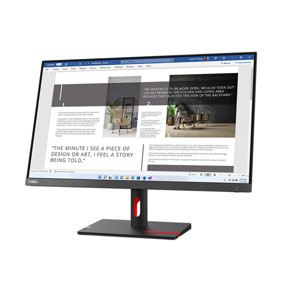 Lenovo 27" S27i-30 ThinkVision FHD IPS 100Hz VGA/HDMI fekete monitor