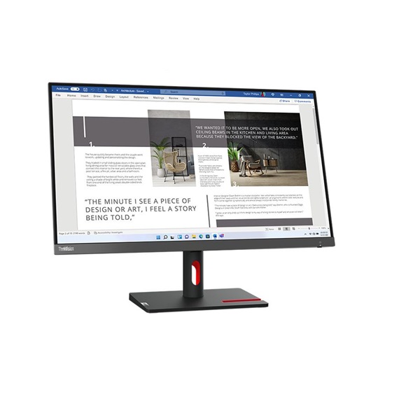 Lenovo 27" S27i-30 ThinkVision FHD IPS 100Hz VGA/HDMI fekete monitor