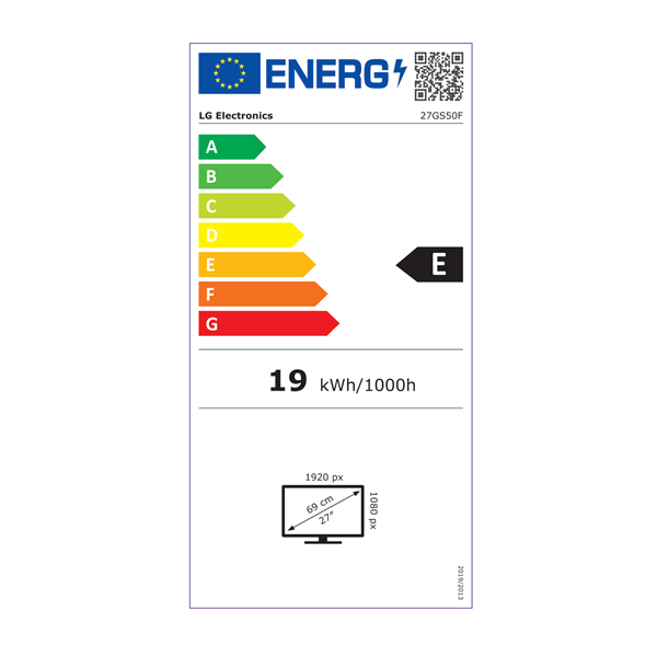 LG 27" 27GS50F-B FHD VA 180Hz HDMI/DP gamer monitor