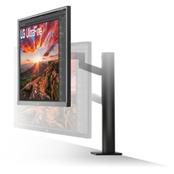 LG 27" 27UN880-B 4K UHD IPS HDMI/DP/USB fekete monitor