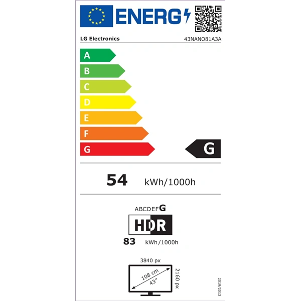 LG 43" 43NANO81A3A 4K UHD AI Smart NanoCell TV (Újszerű)