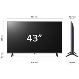 LG 43" 43UR78003LK 4K UHD Smart LED TV (Újracsomagolt)