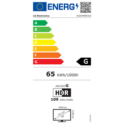 LG 48" OLED48B53LA 4K UHD AI Smart Gamer OLED TV