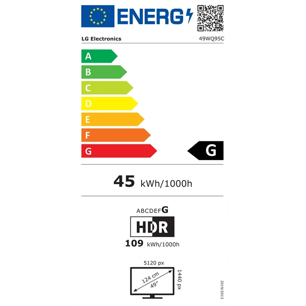 LG 49" 49WQ95CP-W UltraWide DQHD IPS HDMI/DP monitor