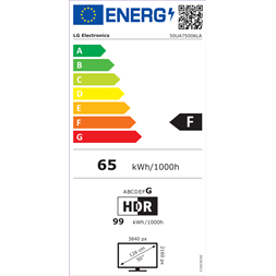 LG 50" 50UA75006LA 4K UHD AI Smart LED TV