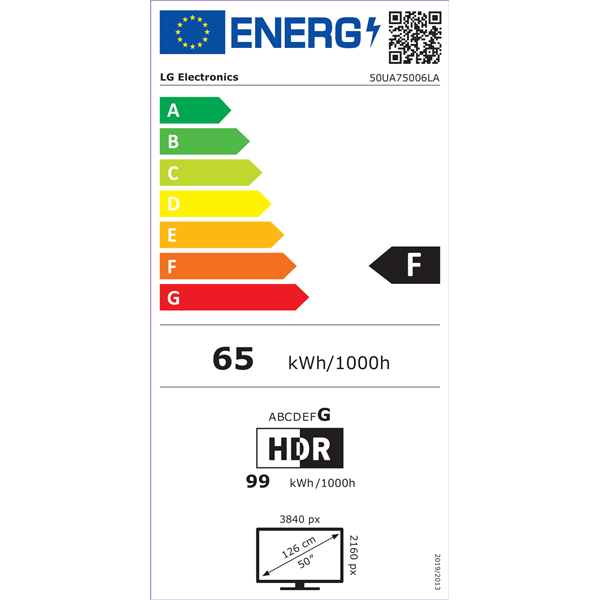 LG 50" 50UA75006LA 4K UHD AI Smart LED TV