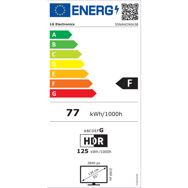 LG 55" 55NANO90A3B 4K UHD AI Smart NanoCell TV