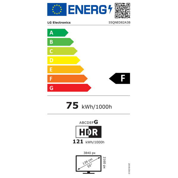 LG 55" 55QNED82A3B 4K UHD AI Smart QNED TV