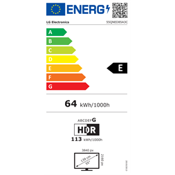 LG 55" 55QNED85A3C 4K UHD AI Smart QNED evo MiniLED TV