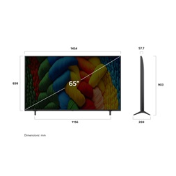 LG 65" 65NANO80A3B 4K UHD AI Smart NanoCell TV