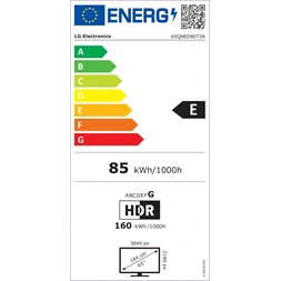 LG 65" 65QNED80T3A 4K UHD HDR Smart QNED TV (Újszerű)