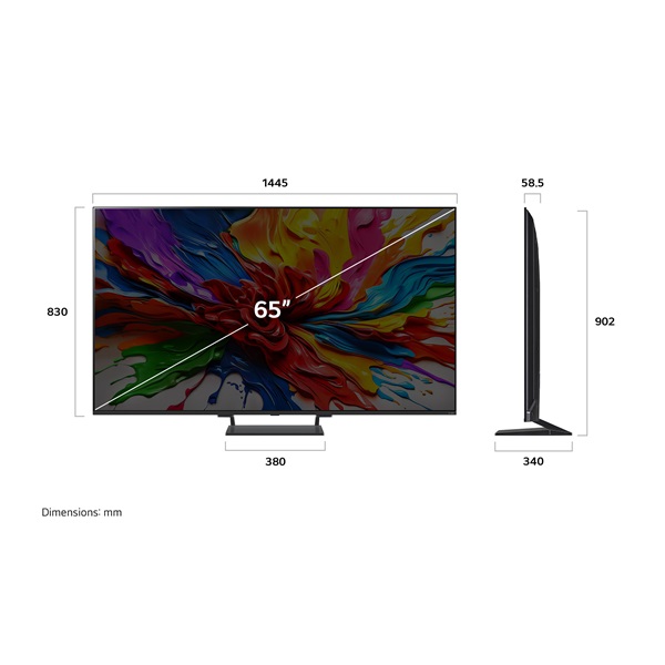 LG 65" 65QNED93A6A 4K UHD AI Smart Gamer QNED evo MiniLED TV