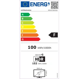 LG 65" 65UA74003LB 4K UHD AI Smart TV (Újracsomagolt)