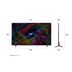 LG 75" 75NANO90A3B 4K UHD AI Smart NanoCell TV