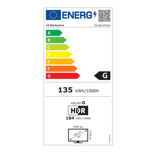 LG 75" 75UQ81003LB 4K UHD Smart LED TV