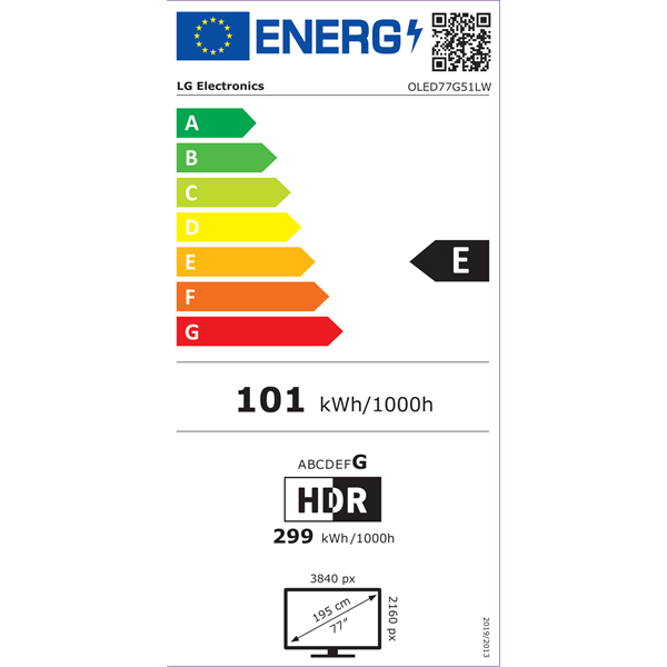 LG 77" OLED77G51LW 4K UHD AI Smart Gamer OLED evo TV