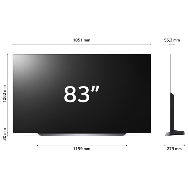 LG 83" OLED83C31LA 4K UHD Smart OLED evo TV