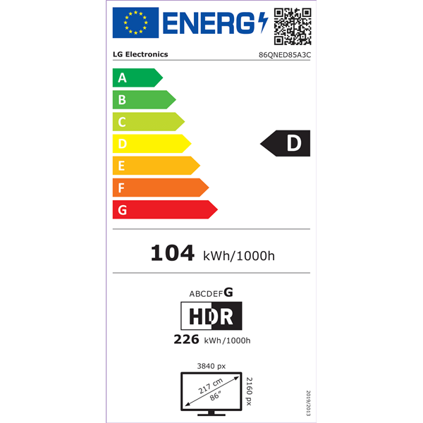 LG 86" 86QNED85A3C 4K UHD AI Smart QNED evo MiniLED TV