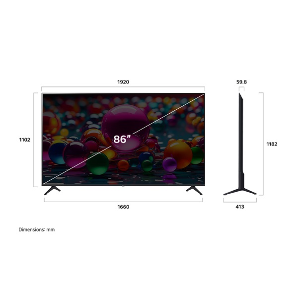 LG 86" 86UA75006LA 4K UHD AI Smart TV